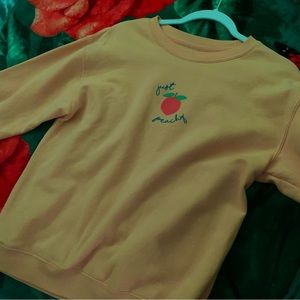 Just peachy sweatshirt
